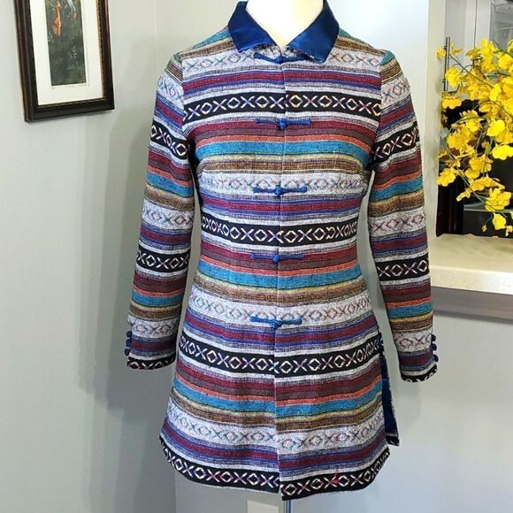 Jibhuafanf Asian style jacket. Much detail. No size tag,  s/m. Excellent… - Picture 1 of 12